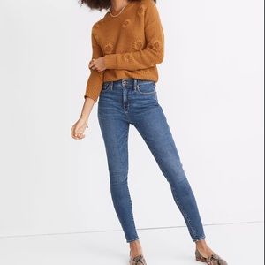 Madewell 10" High-Rise Skinny Jeans in Wendover Wash TENCEL Denim Edition NTW